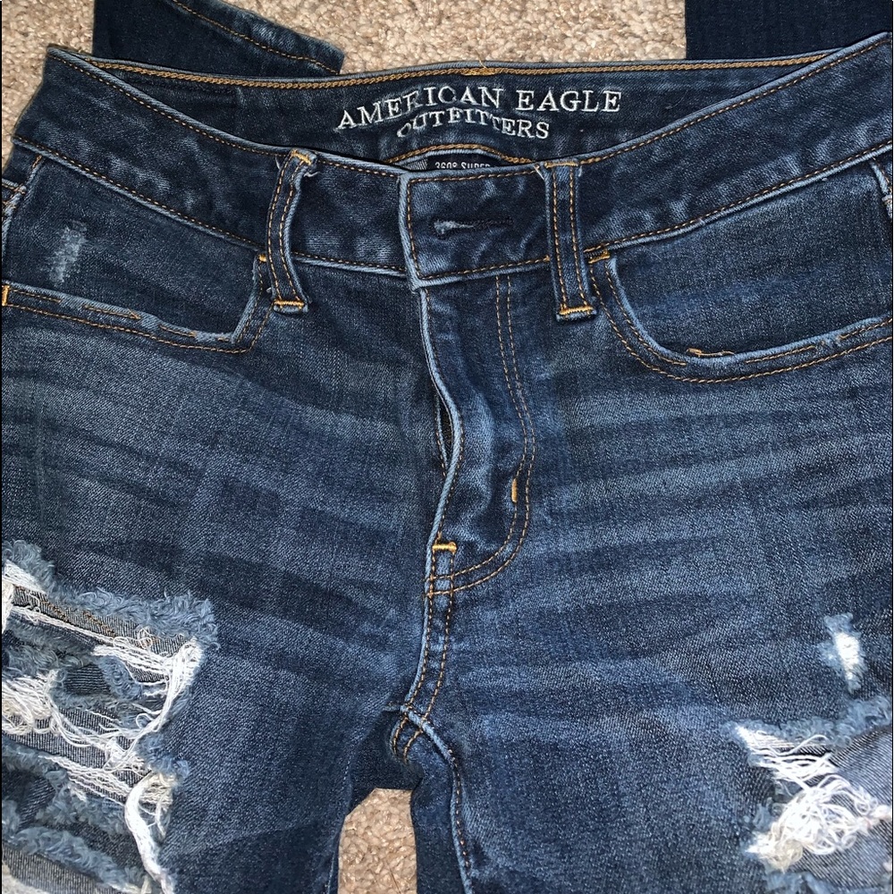 AE low rise jeggings